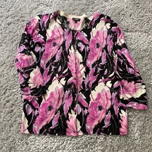 [TALBOTS] Floral Cardigan